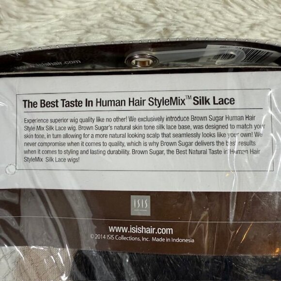 Isis Brown Sugar BS610 Silk 31" Lace Front Free Flow 4x4 Part Color 1B Wig - Picture 14 of 16